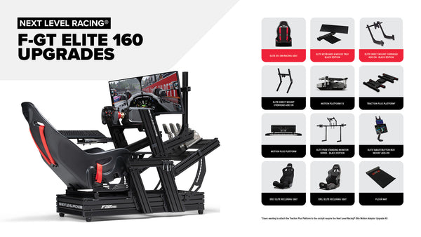 Next Level Racing F-GTElite 160 - Wheel Plate Edition – Kiwi Simulators